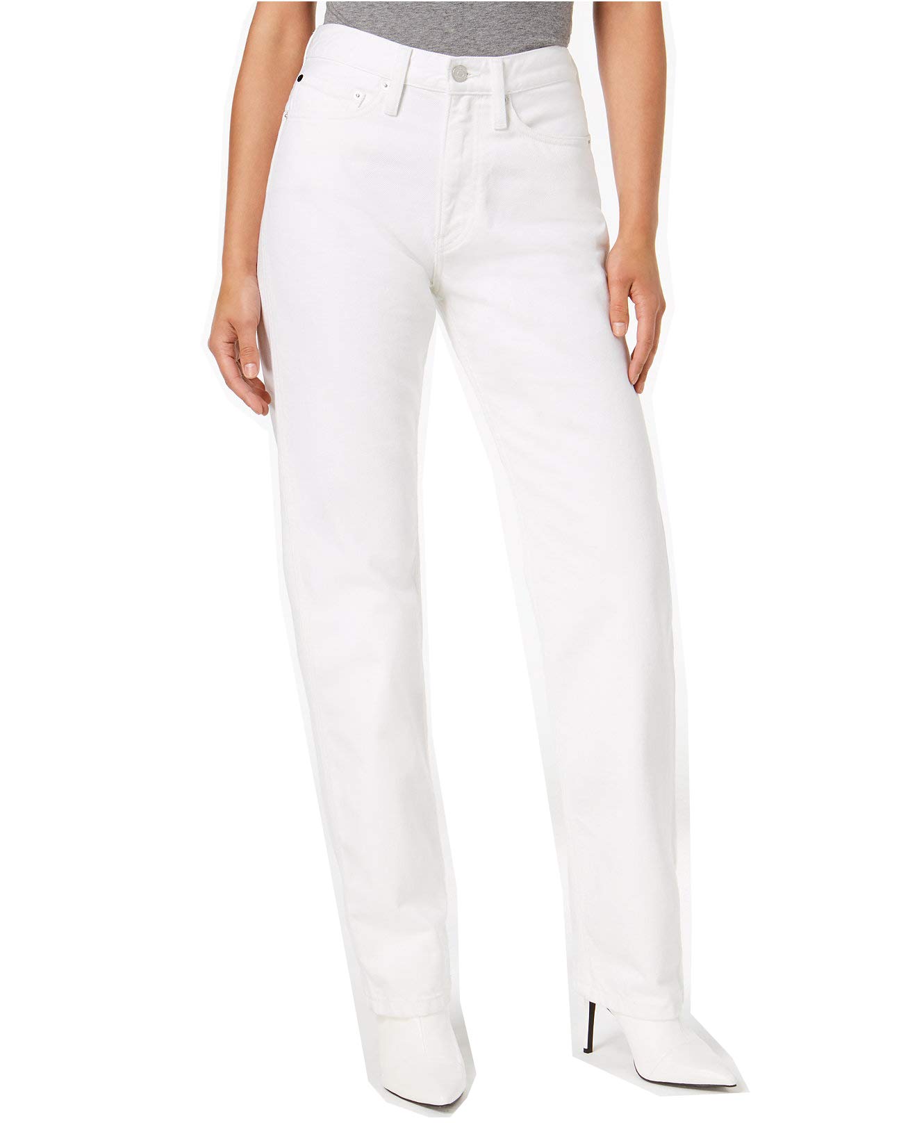 Calvin Klein Women's High Rise Straight Fit Jeans