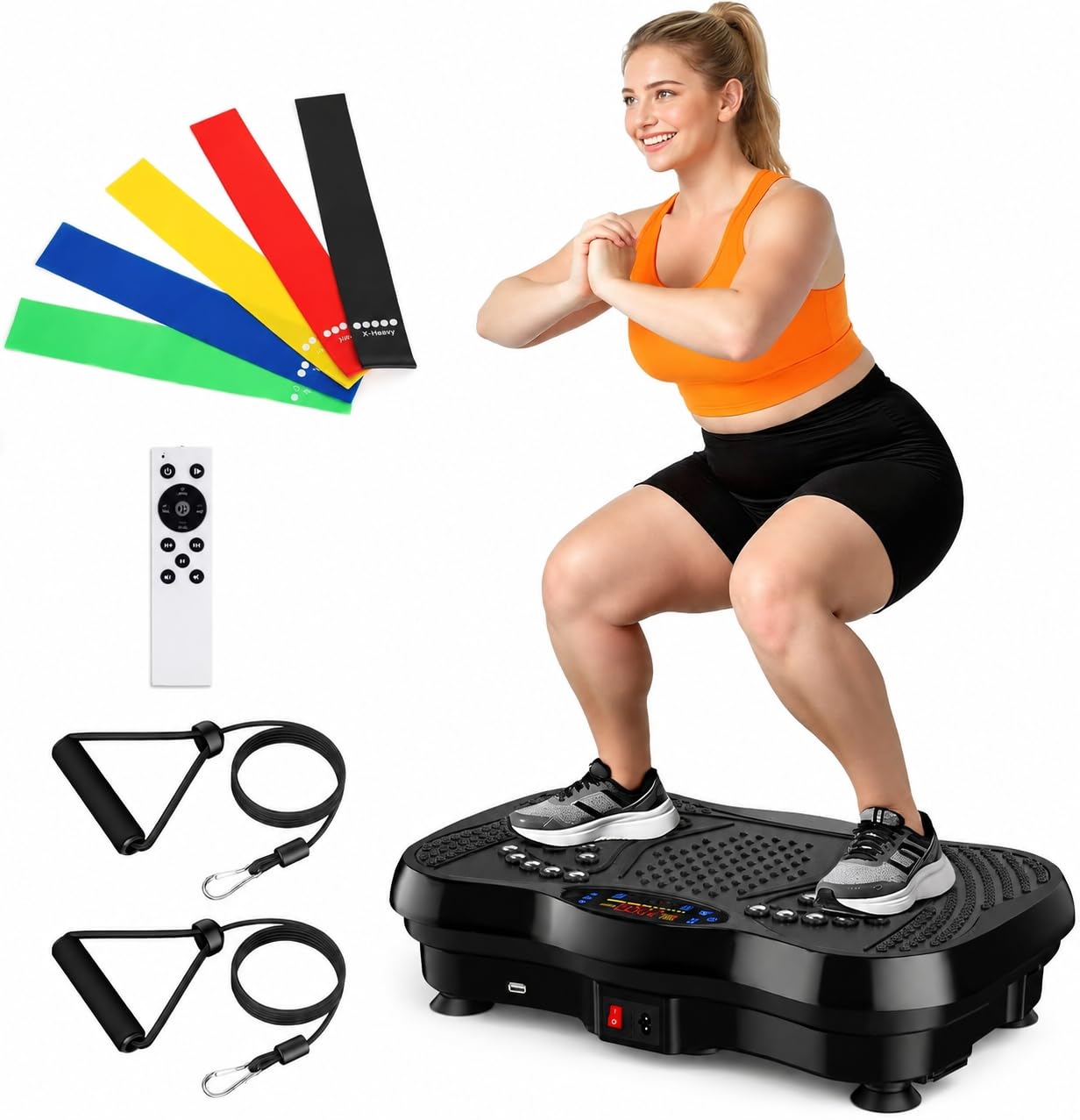 GLYLF Vibration Plate Exercise Machine for Full Body Lymphatic Drainage | 130 Le