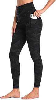 Colorfulkoala Women's High Waisted Tummy Control Workout Leggings 7/8 Length Yoga Pants with Pockets