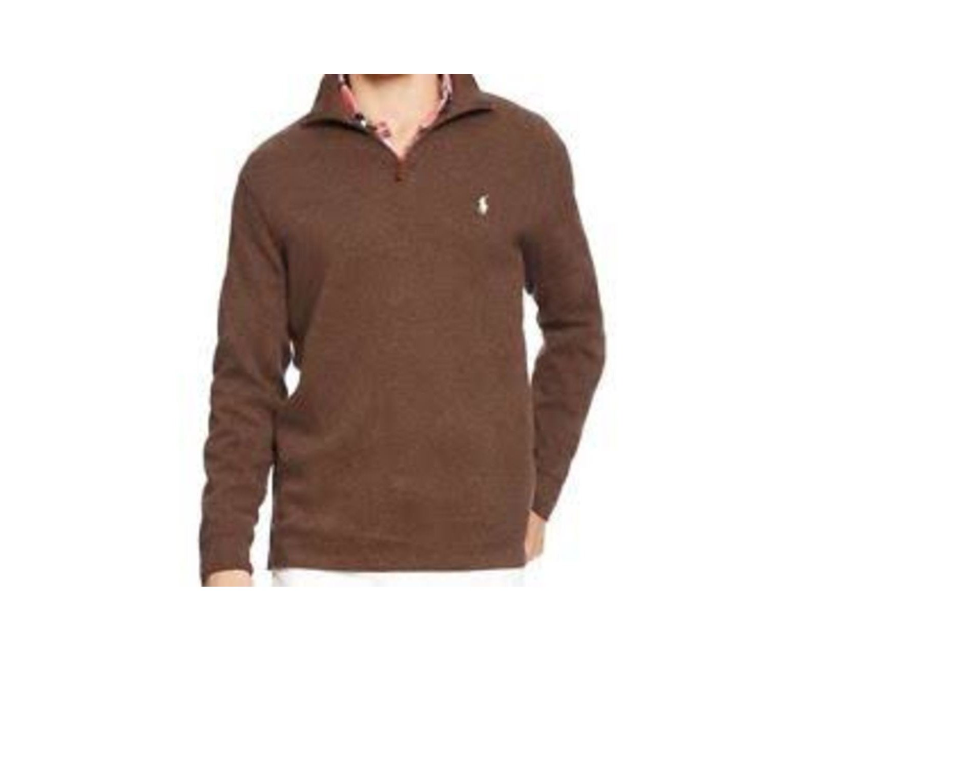 POLO RALPH LAUREN Men's Classic Estate-Rib Quarter-Zip Pullover Sweater