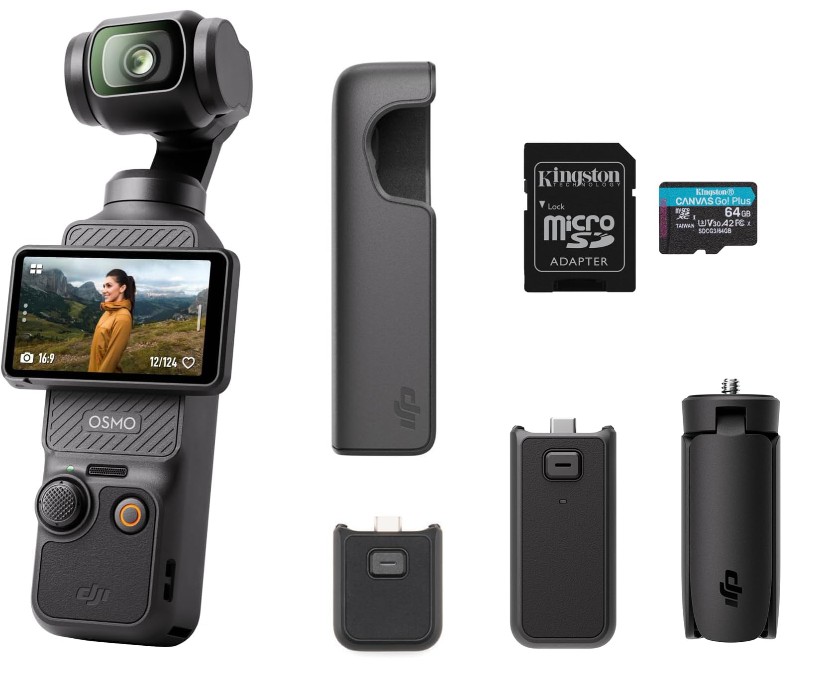 DJI Osmo Pocket 3 Capture More Combo, 1 CMOS 4K and 120fps Gimbal | 4K 120fps Vi