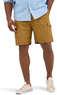 Lee Big & Tall Extreme Motion Crossroad Cargo Shorts, Orange Varnished, 56 Plus Size Men's