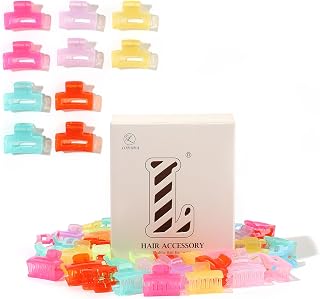 30pcs Small Square Summer Hair Clips for Thick and Thin Hair