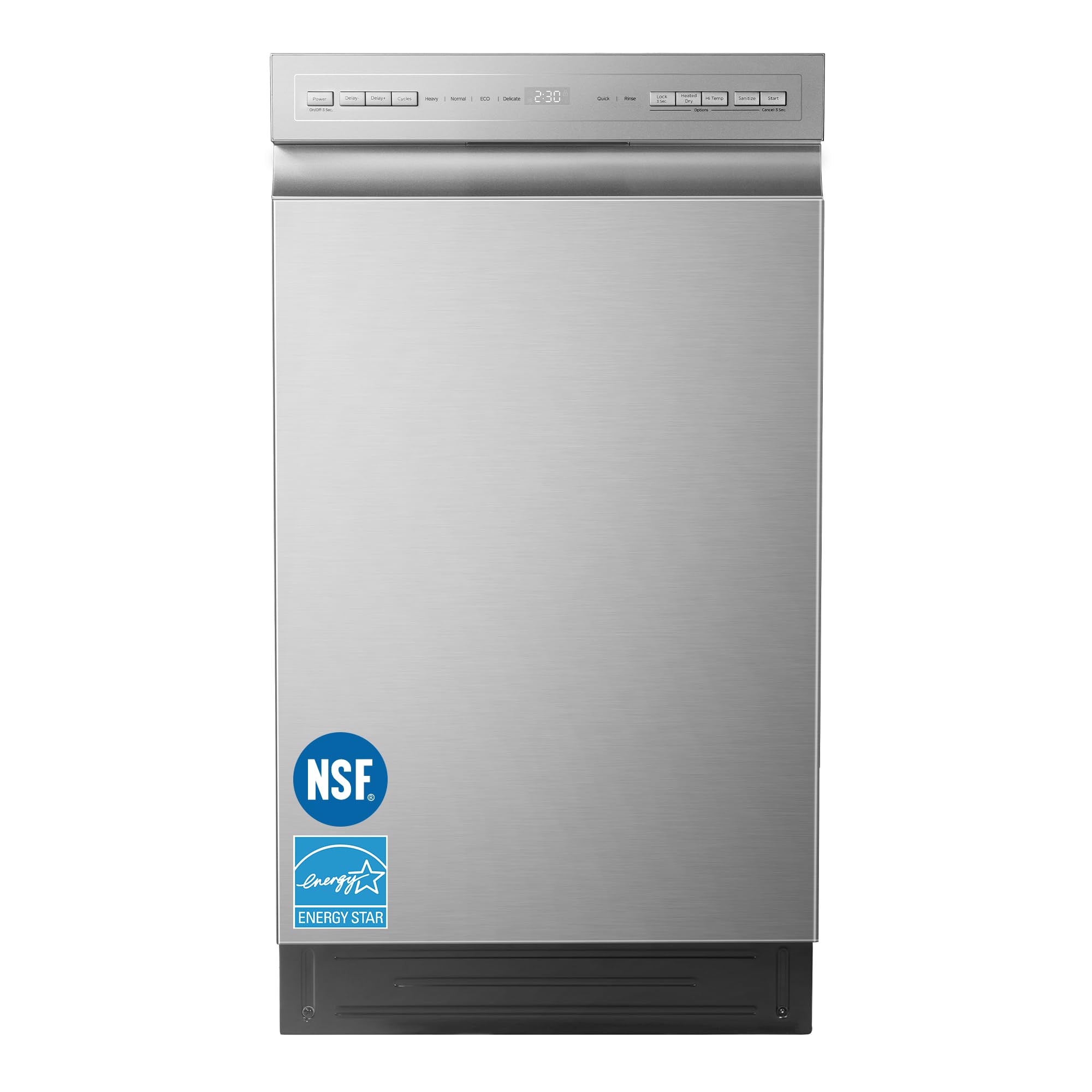 COMFEE' 18 Inch Built-in Dishwasher, Energy Star & NSF, Stainless Steel Tub | 8 