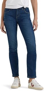 Lee Women's Ultra Lux Comfort With Flex Motion Slim Straight Jean With Ever Fit