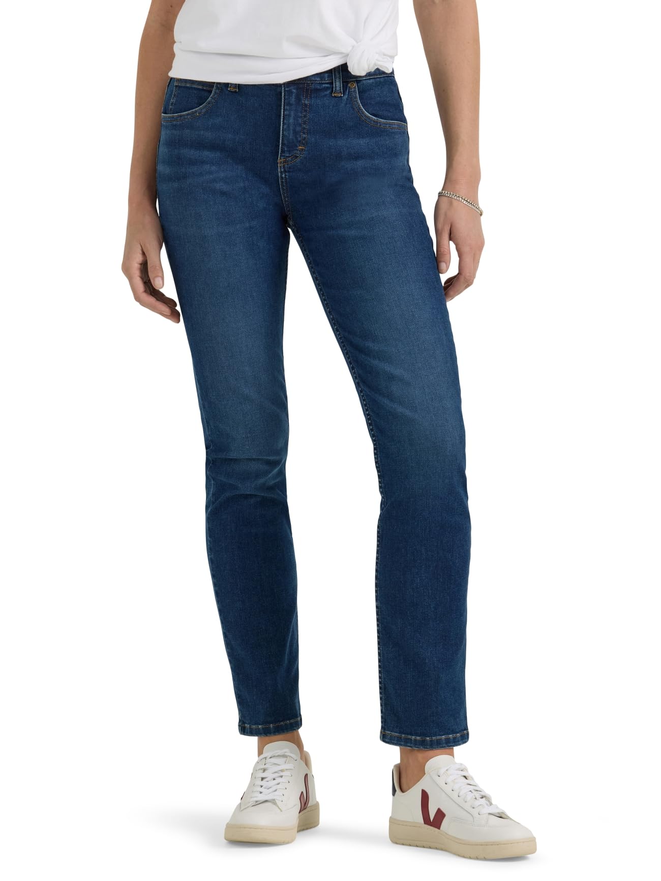 Lee Women's Ultra Lux Comfort With Flex Motion Slim Straight Jean With Ever Fit