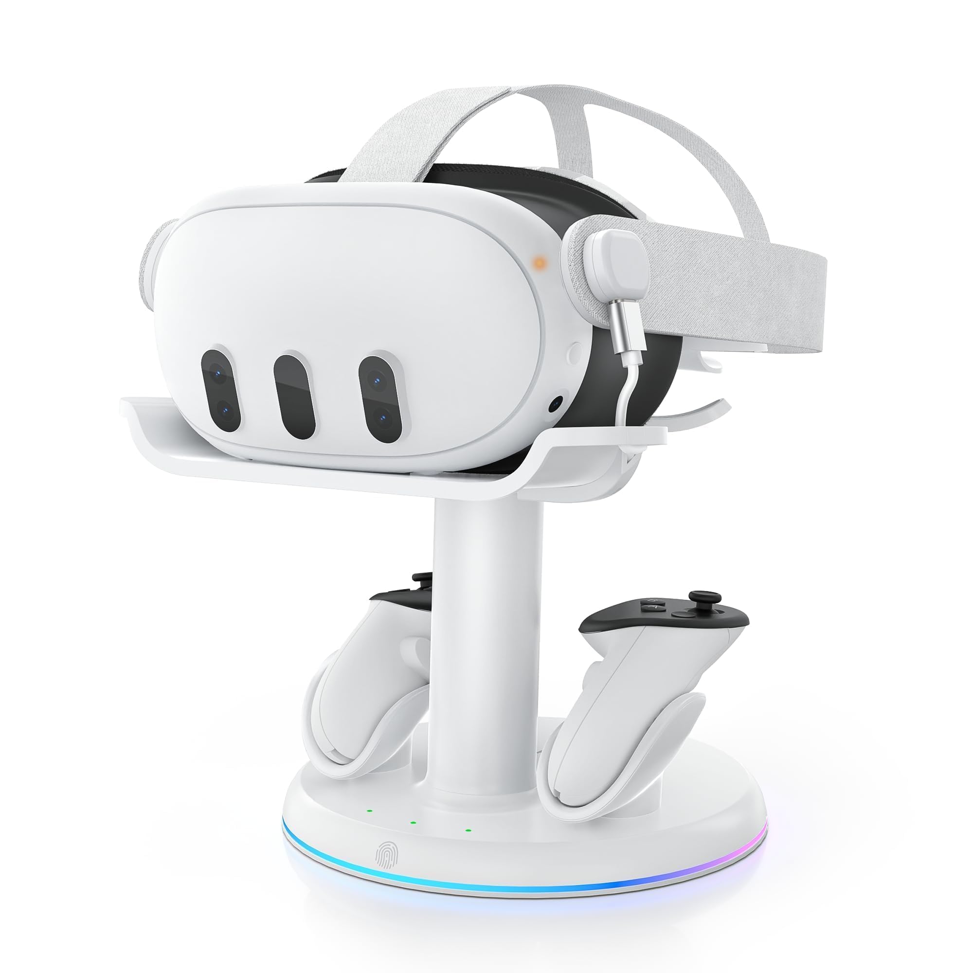 AMVR Magnetic Charging Dock Compatible with Meta Quest 3/3S, 30W Fast Charger VR