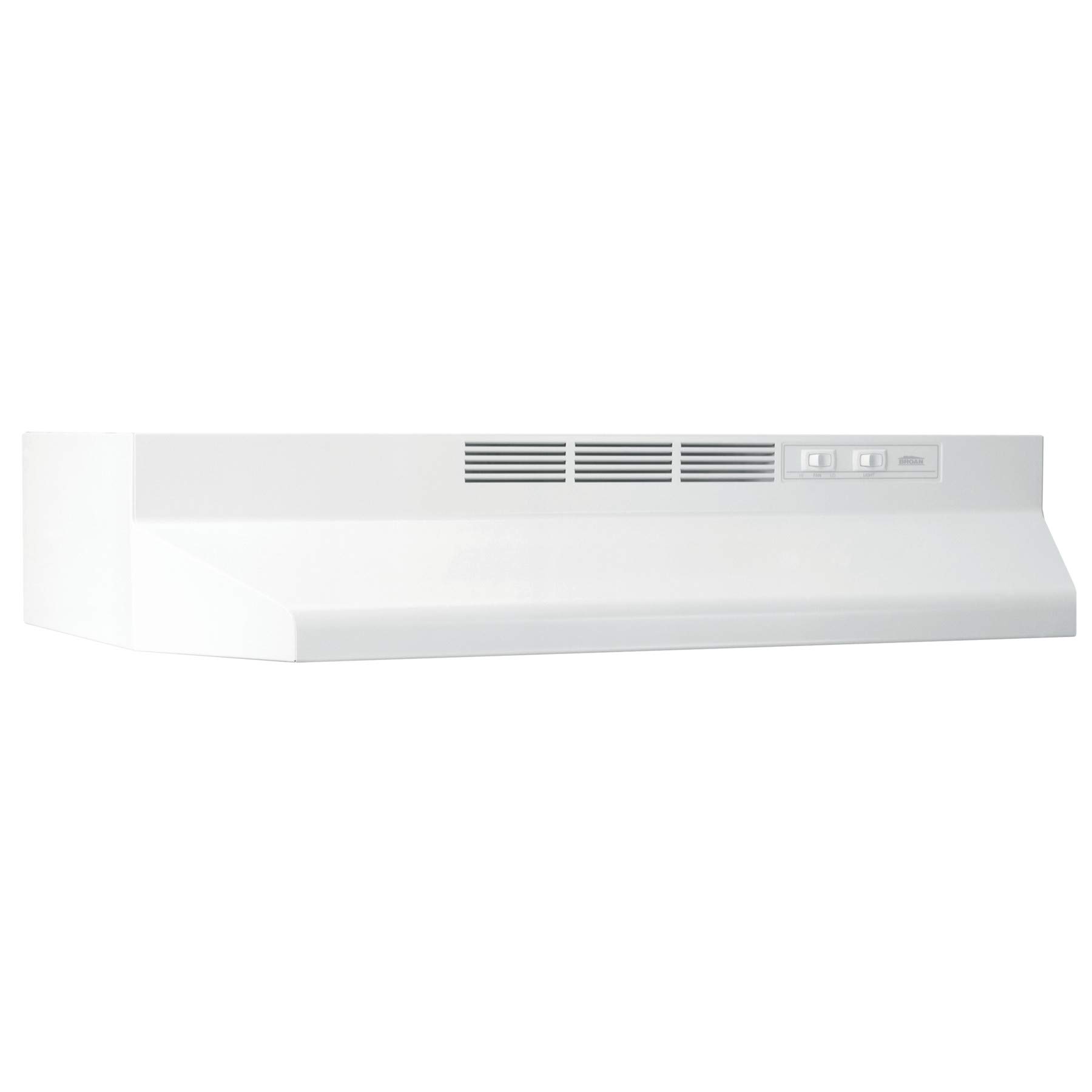 Broan-NuTone Ductless Range Hood with Lights, 30-Inch, White, 413001 | Under Cab