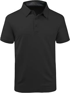 SCODI Men's Golf Polo Short Sleeve Tactical Casual Tennis Polo Shirt
