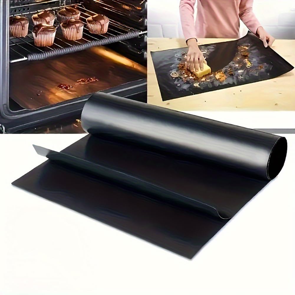 2 Pack of Heavy Duty Non-Stick Oven Liners: BPA and PFOA Free, Great for electri