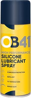 OB41 High Performance Silicone Lubricant Spray, 200ml | High Resistance to Temperatures, Water Resistant, Protects against Corrosion and Oxidation