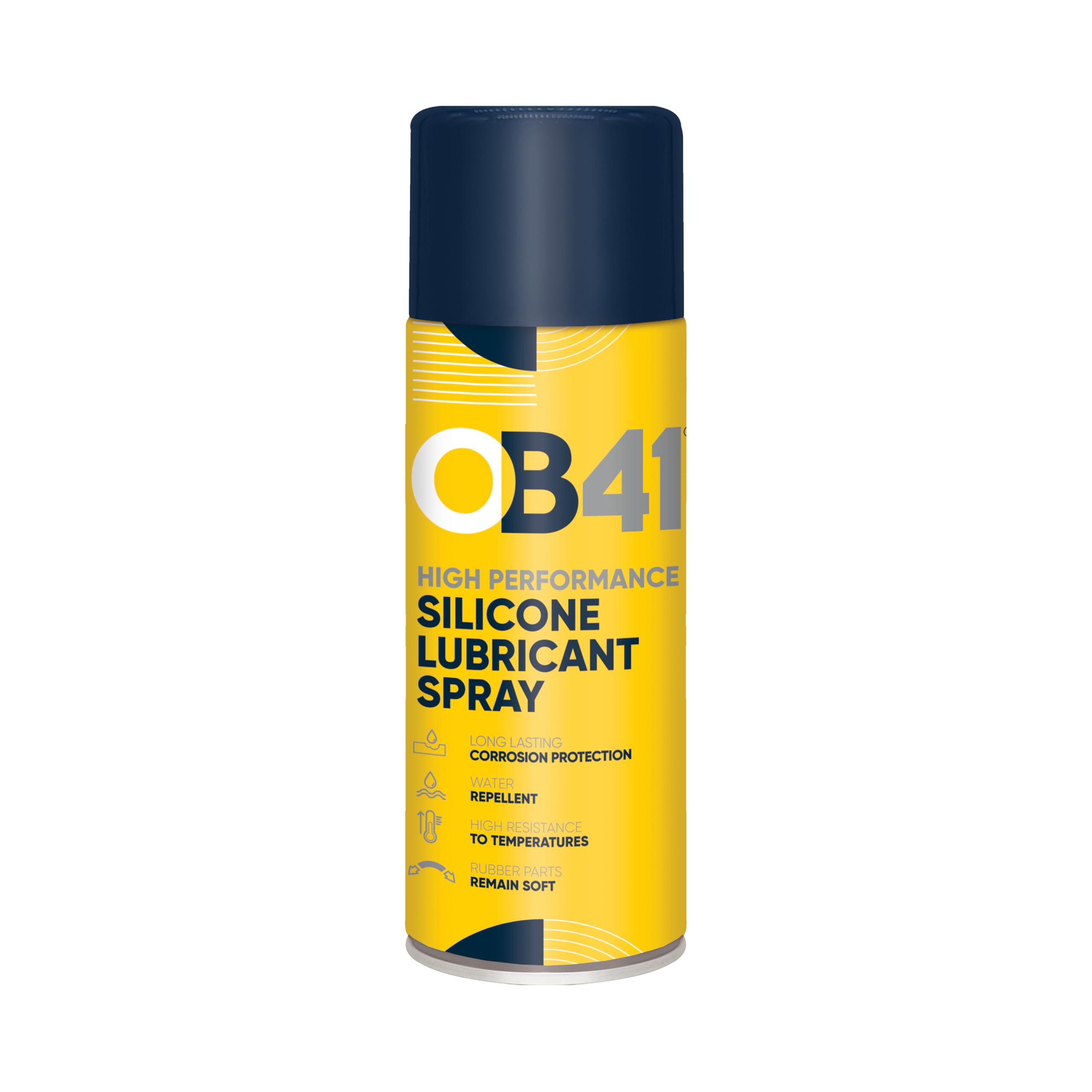 OB41 High Performance Silicone Lubricant Spray, 200ml | High Resistance to Tempe