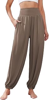Famulily Womens High Waist Yoga Workout Stretch Harem Pants S-XXL