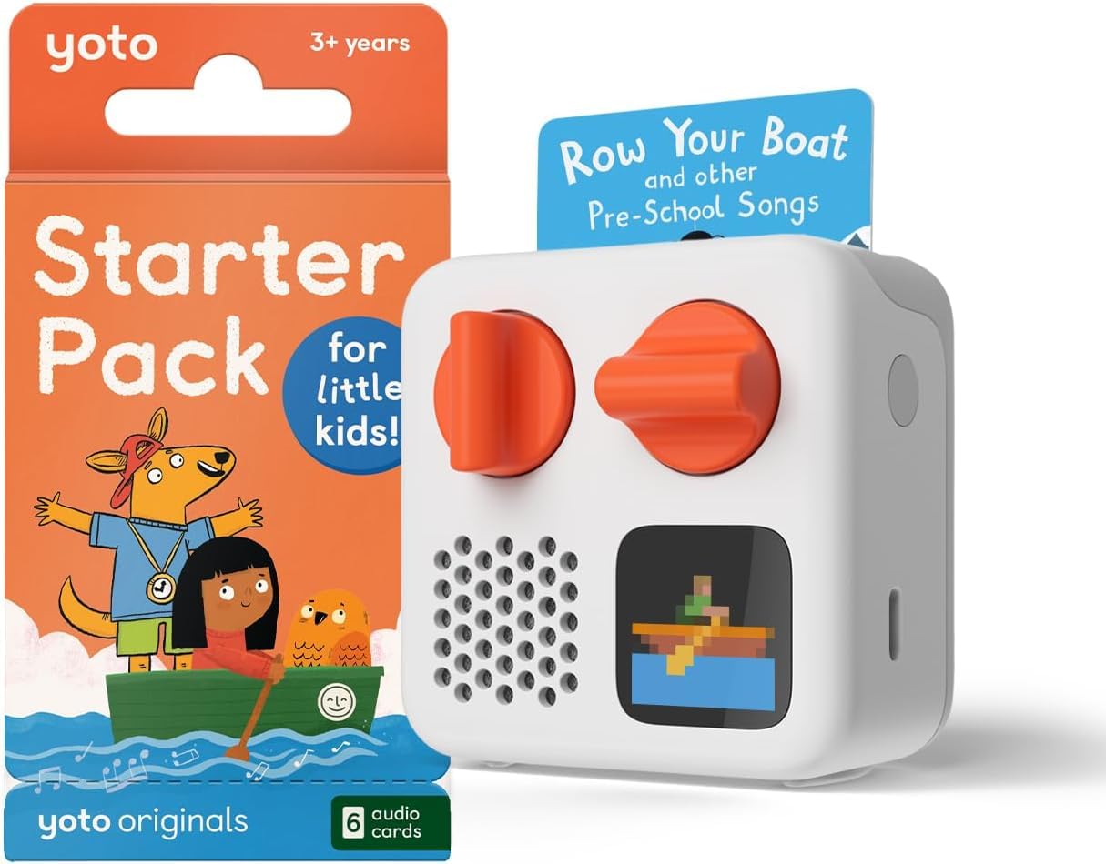 YOTO Mini (2024 Edition) + Starter Pack for Little Kids Bundle, Ages 3+ | Kids t