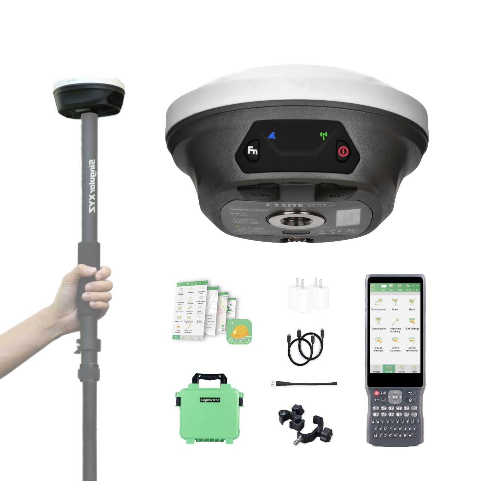 E1 Lite GNSS RTK GPS Surveying Equipment – 1408 Channels RTK Rover for High-Prec