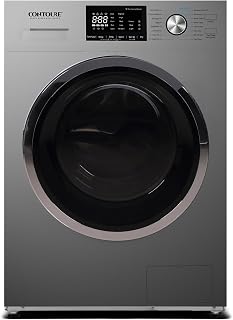 Contoure 2.7 Cu Ft Ventless Washer Dryer Combo with Steam, 120V, Titanium | All-in-one RV washing machine, no venting required, fits apartments and tiny homes, model RV-WD900S