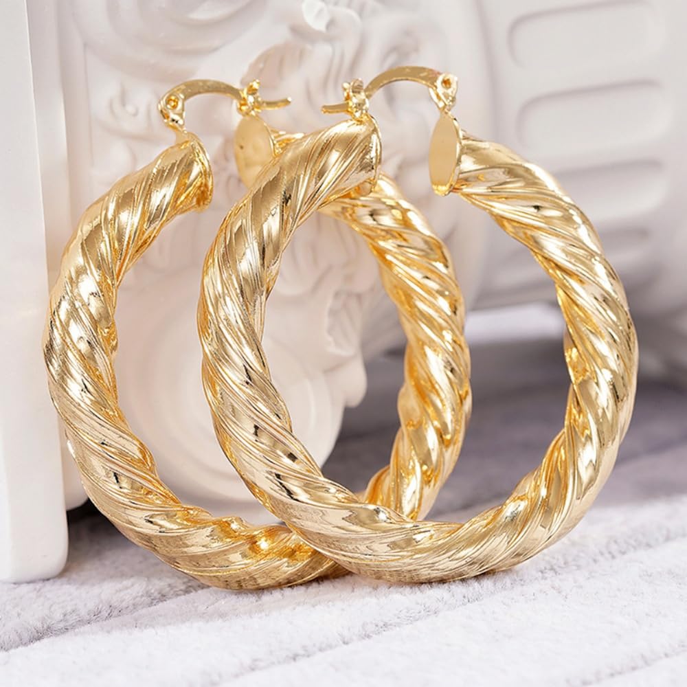 Attractive Hoop Earrings for Women, Delicate and Shiny