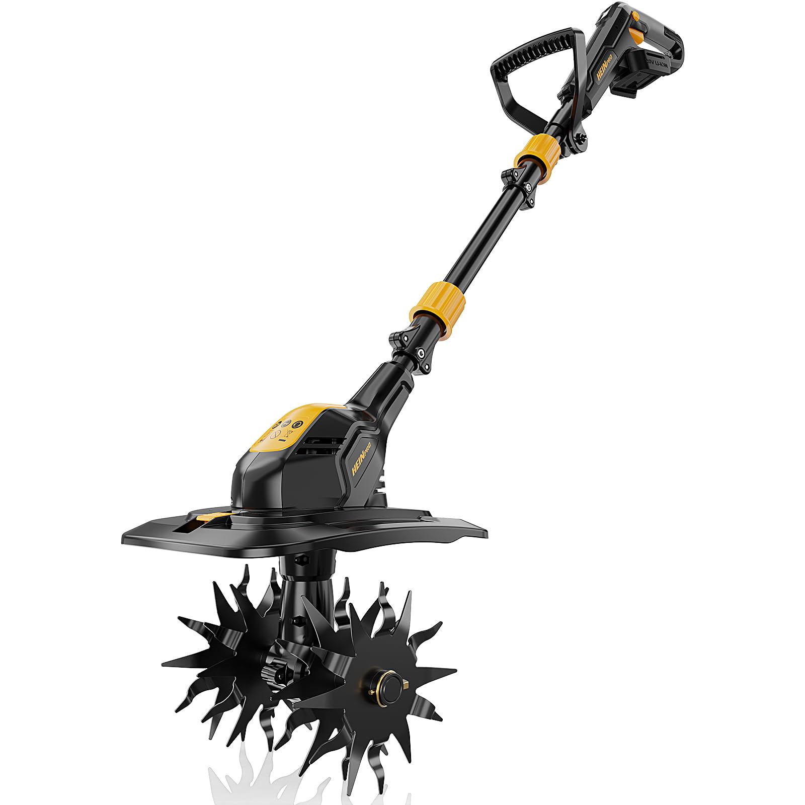 HEINPRO Cordless Tiller Cultivator Compatible with Dewalt 20V MAX Battery | 9In 