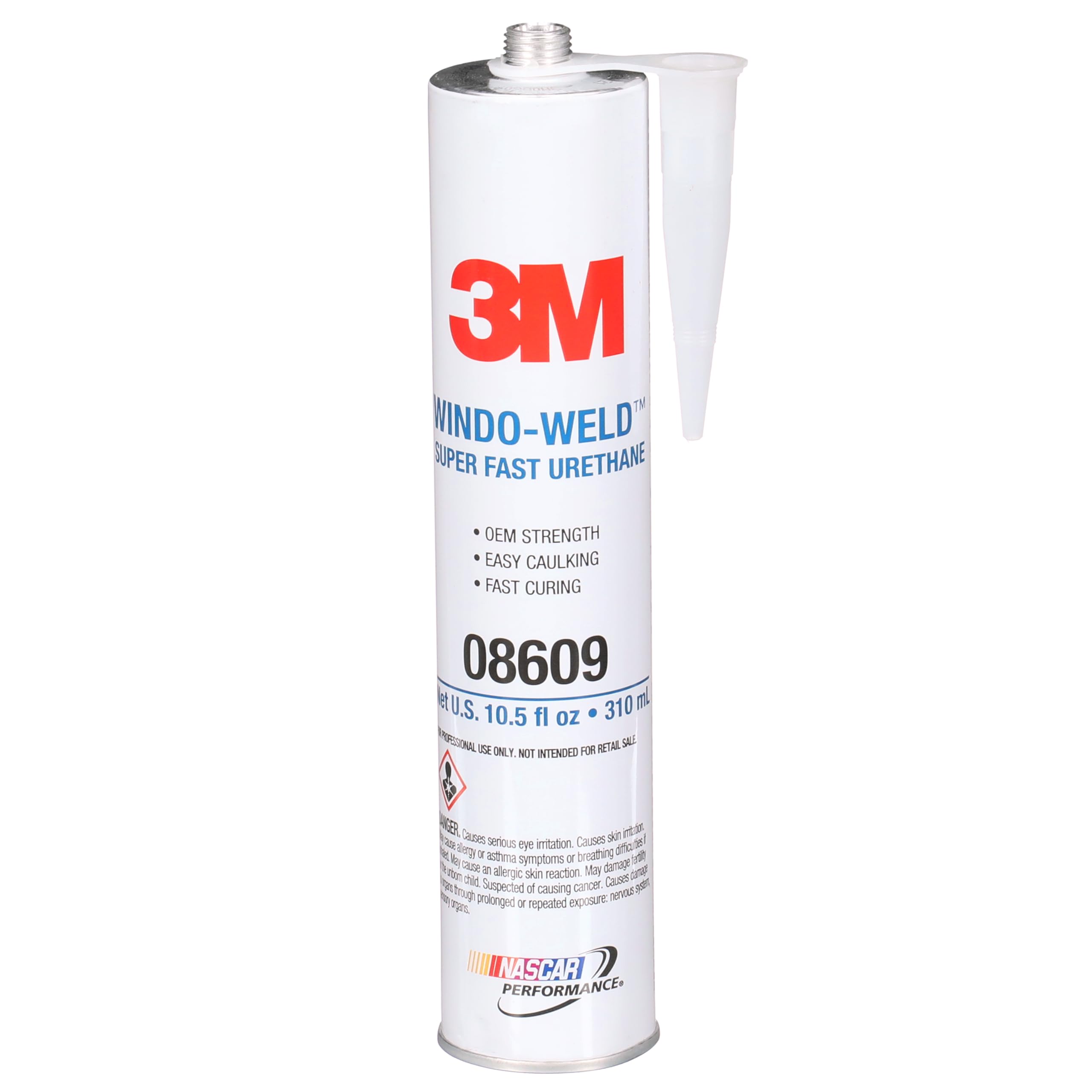 3M Window-Weld Urethane Windshield Adhesive, 08609, 10.5 fl oz Cartridge, Black