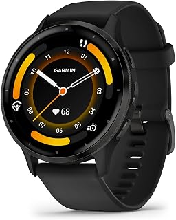 Garmin [Renewed Venu 3 GPS 45mm Smartwatch, AMOLED Touchscreen, 24/7 Advanced Health & Fitness, Voice Functionality, Music Storage, Wellness Smartwatch with up to 14 days battery life, Black(Renewed)