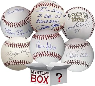 Autographed/Signed Rawlings Official MLB Baseball Mystery Box with PSA JSA or Beckett COA