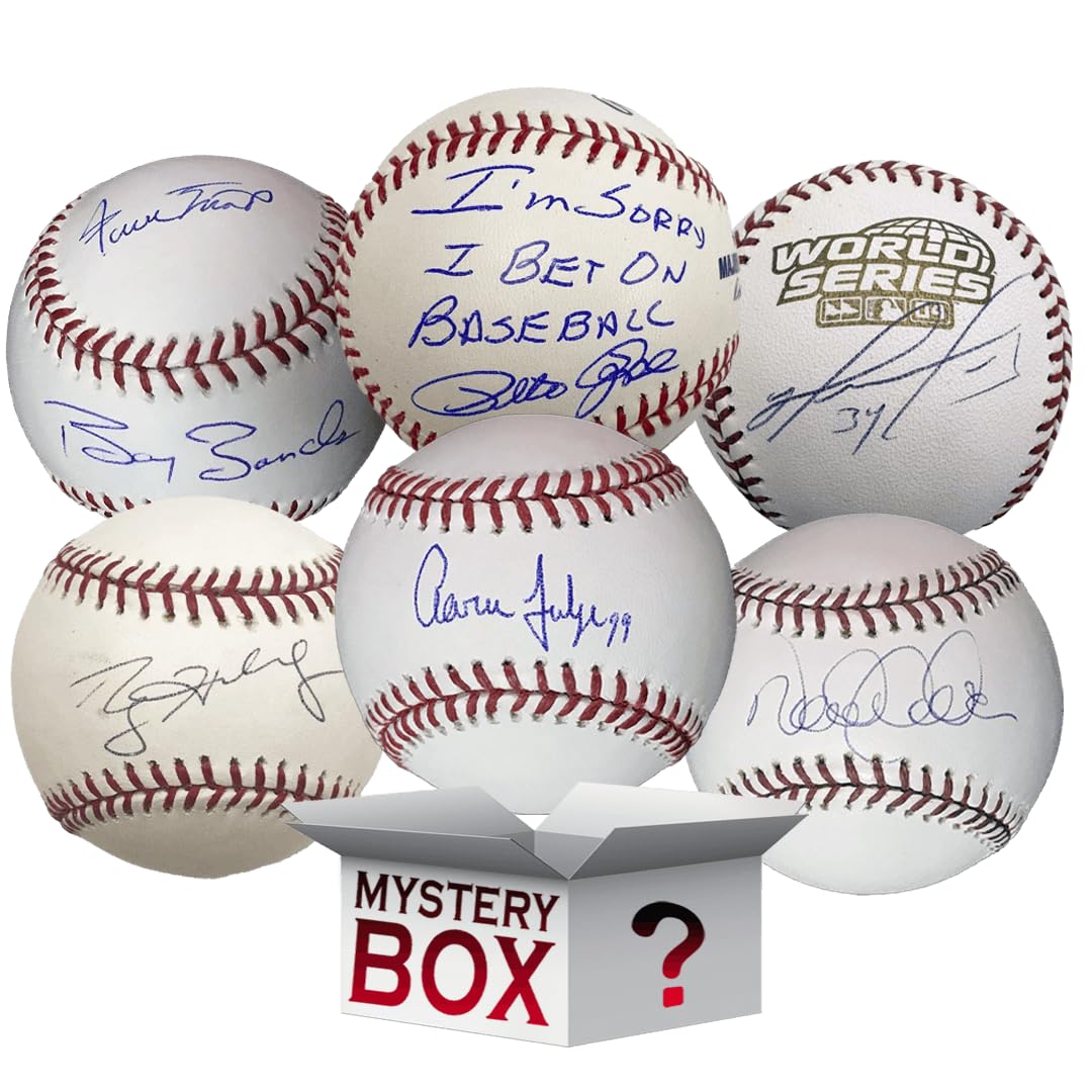 Autographed/Signed Rawlings Official MLB Baseball Mystery Box with PSA JSA or Be