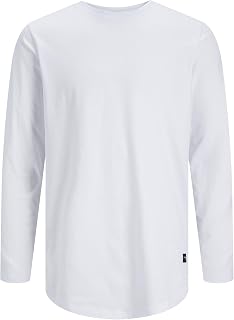 JACK & JONES Male Langarm-T-Shirt Einfarbig Langarm-T-Shirt
