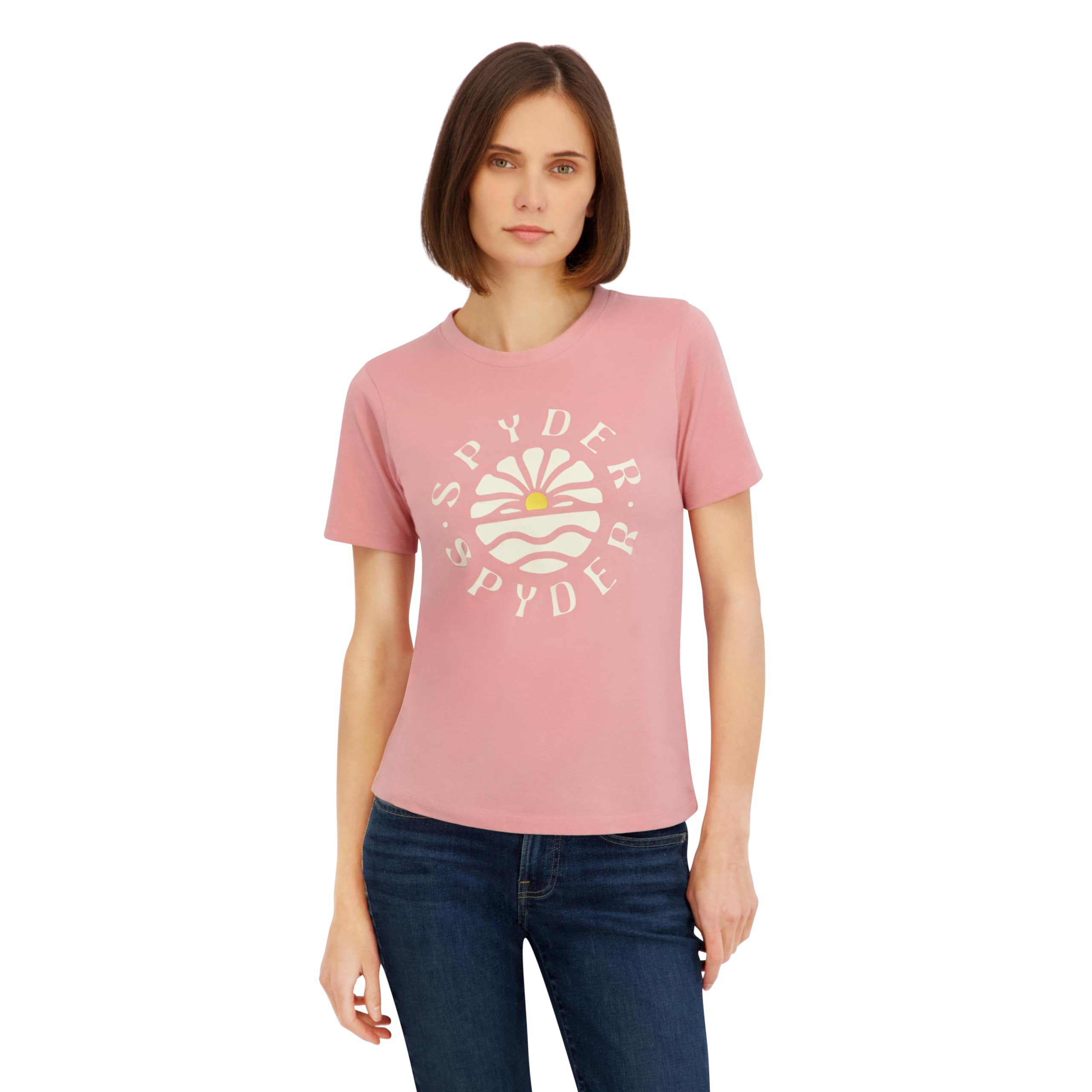 Spyder Women's Retro Sunset Graphic Short Sleeve T-Shirt