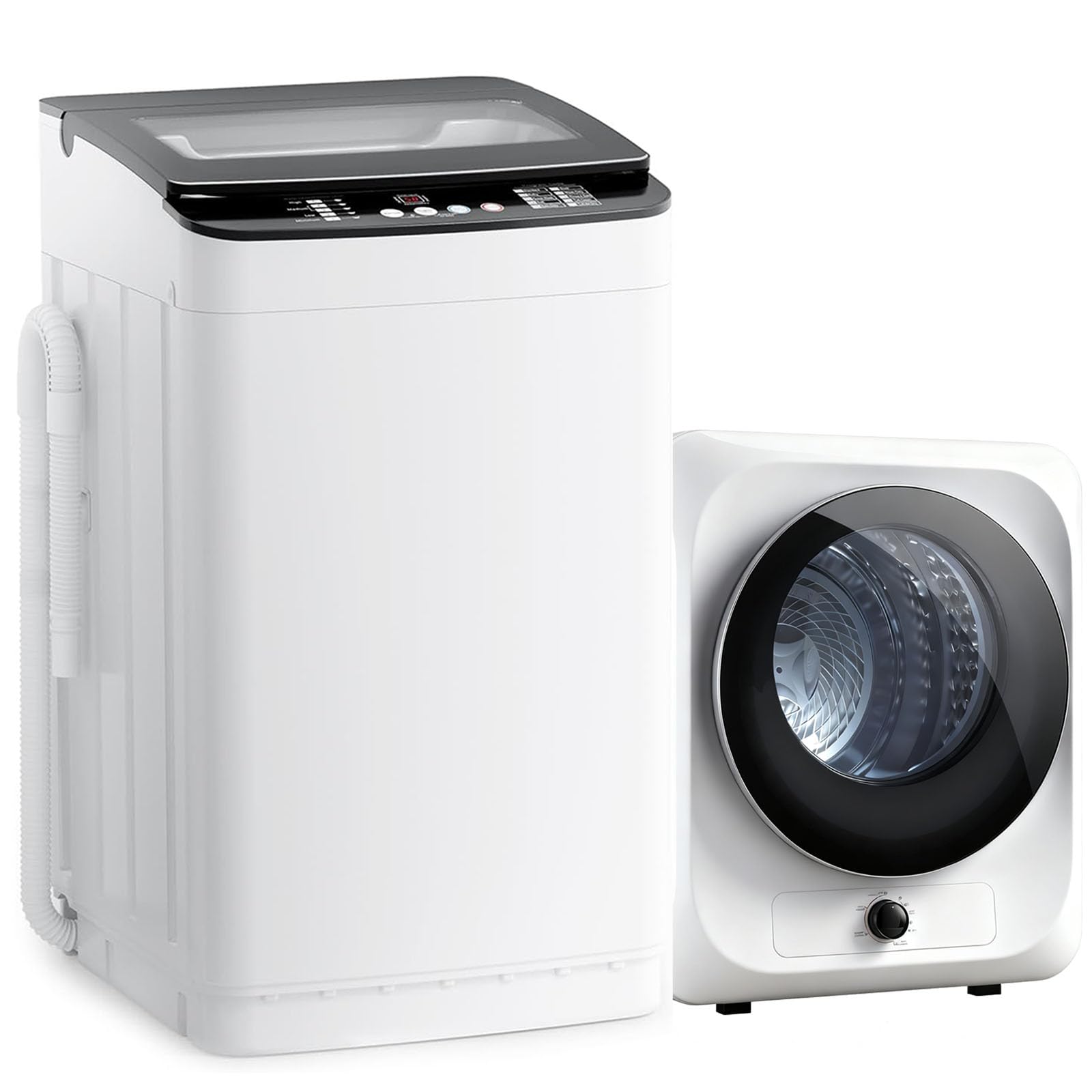 Auertech Portable Washer and Dryer Combo Set, 28 lbs Fully Automatic Washing Mac