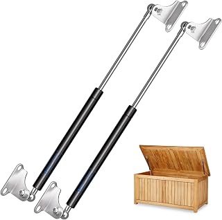 ARANA Universal 430MM 200N Heavy Duty Gas Struts with Mount 2PCS | 430MM 20KG Gas Spring Lift Support for Ottoman Bed Floor Hatch Door Bin Storage Kitchen Cabinet and DIY Projects