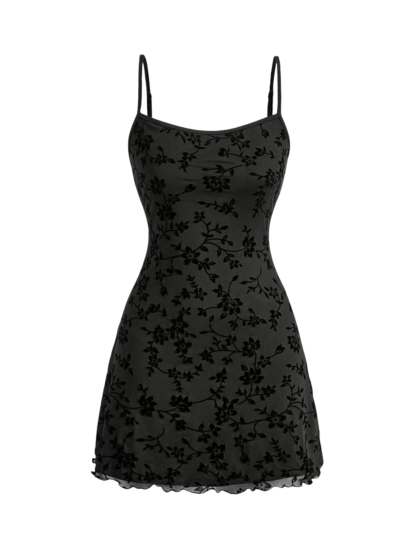 Milumia Women‘s Summer Mini Dress 90s Boho A Line Mesh Short Dresses