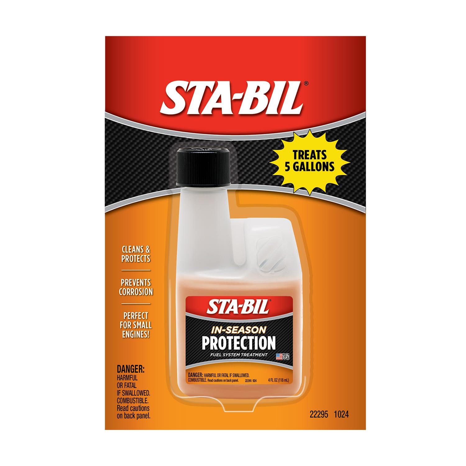 STA-BIL In-Season Protection Fuel System Treatment & Injector Cleaner, 4 oz | Tr