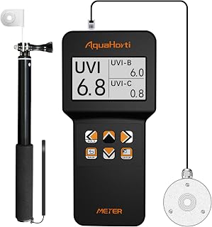 AH-UVCBA Light Meter,Test the UV Index of UVB | UVC,Irradiance Intensity of UVC and UVA.Record the w/m² Distribution of UVC and UVA.