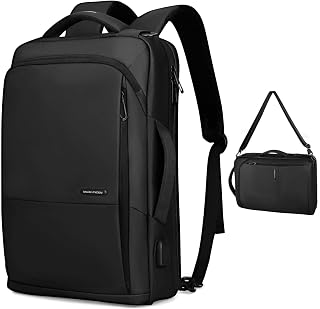 [MARK RYDEN] マークライデン 3WAY ビジネスリュック 薄型 メンズバックパック usbポート付き 15.6インチラップトップ 撥水加工 多機能 防水ポケット リュックストナップ収納可能 斜め掛け荷物ストラップ付き カバン