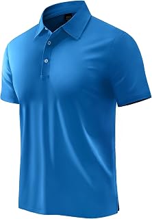 MIER Polo Shirts for Men Dry Fit Performance Golf Collared Shirt, UPF 50+