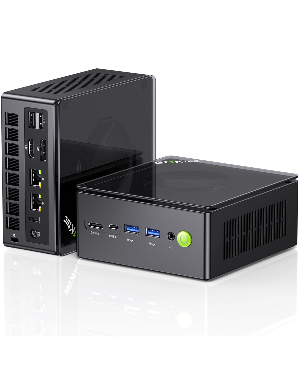 GMKtec AMD Ryzen 7 Mini Gaming PC 8845HS(8C/16T, up to 5.1GHz) K8 Plus 32GB DDR5
