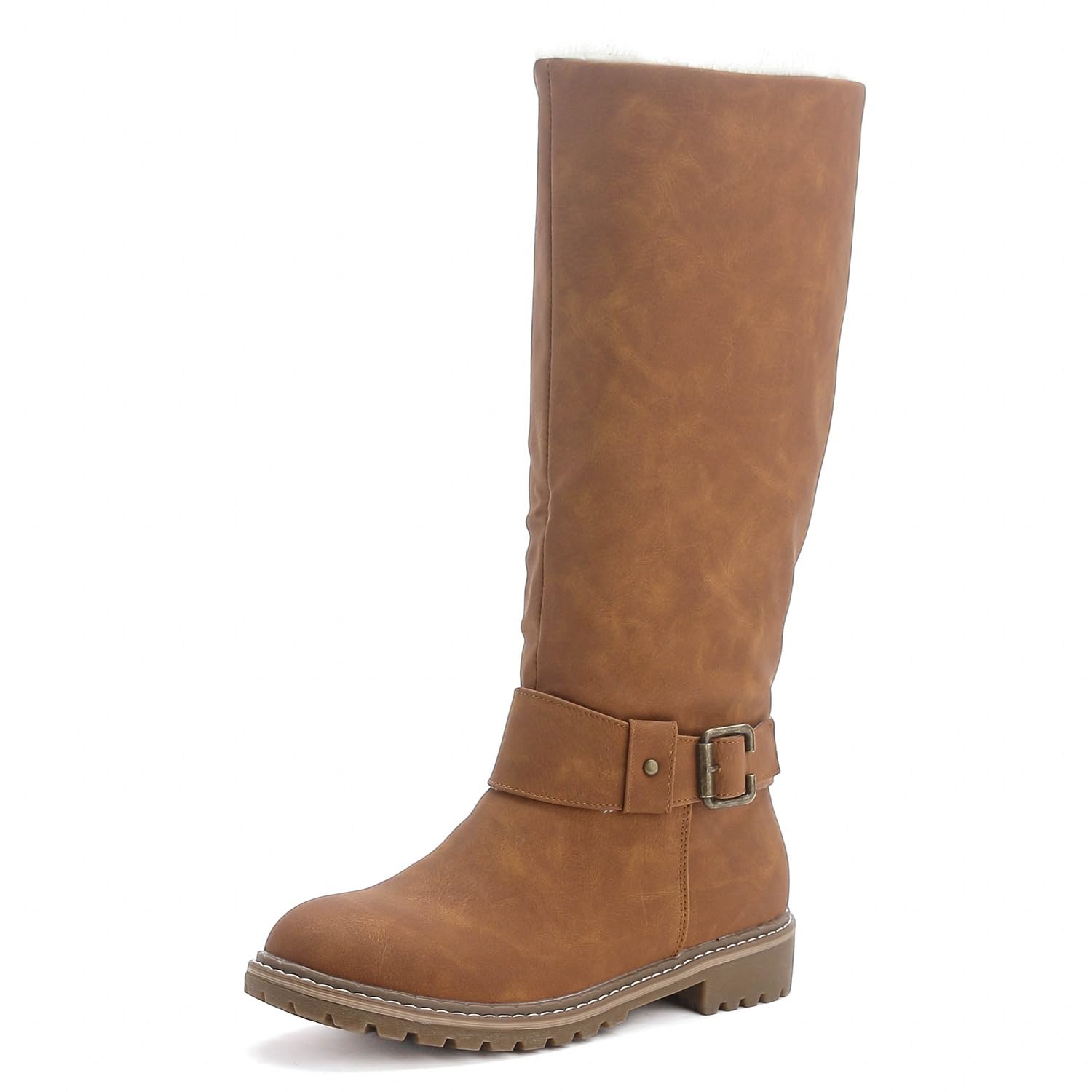 woman boot warm lined booties booties winter fall