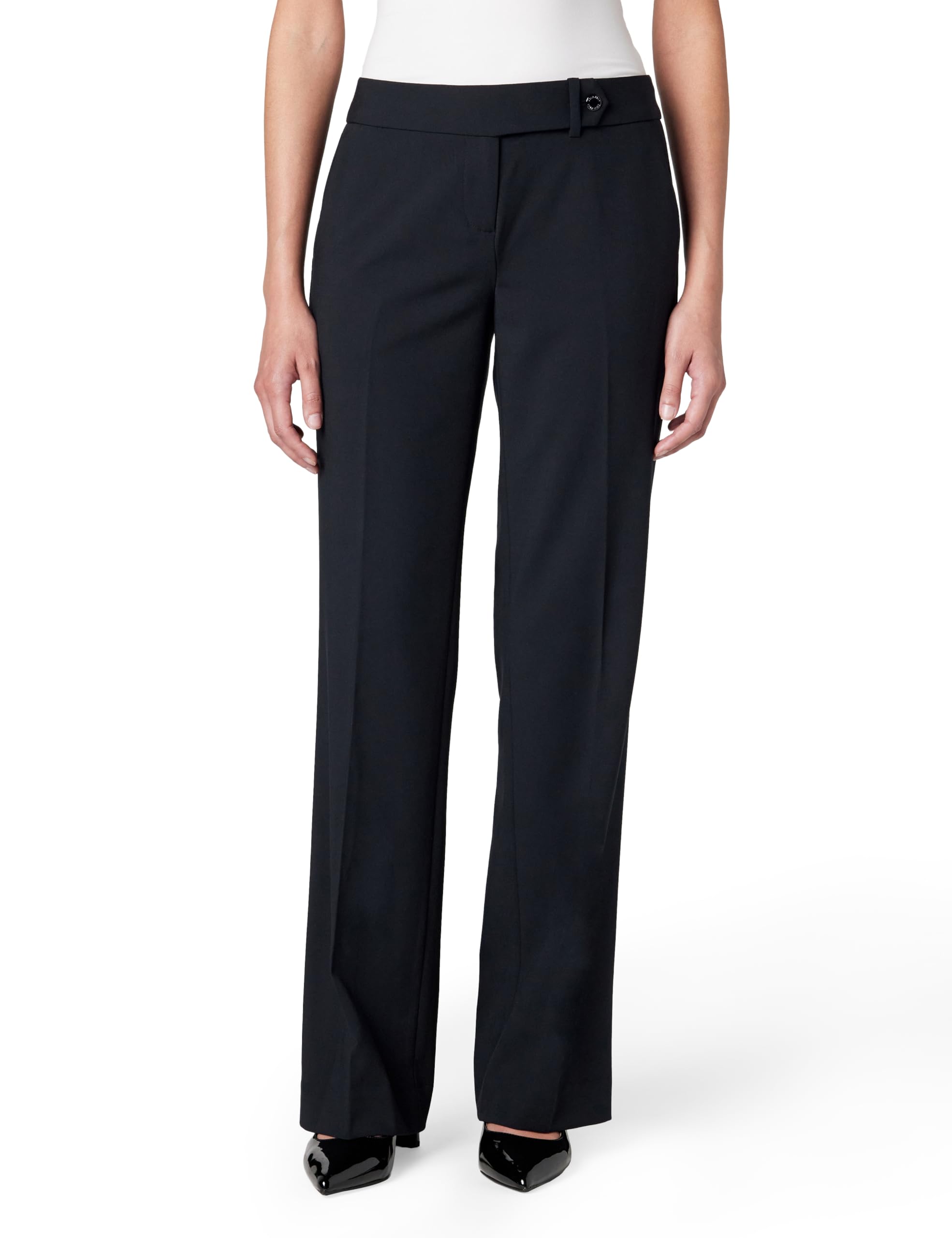 Calvin Klein Petite Size Straight Leg Pant - Straight Woman