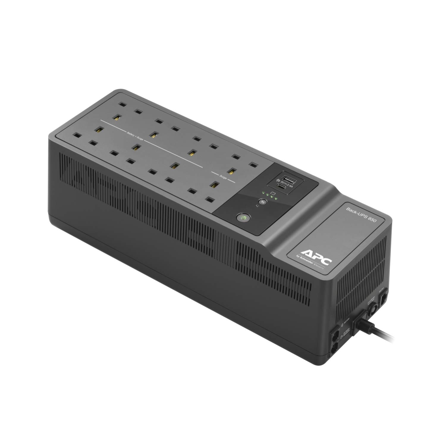 APC by Schneider Electric BACK-UPS ES - BE850G2-UK - Uninterruptible Power Suppl