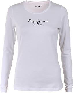 Pepe Jeans Women's New Virginia Ls N T-Shirt (Pack of 1)