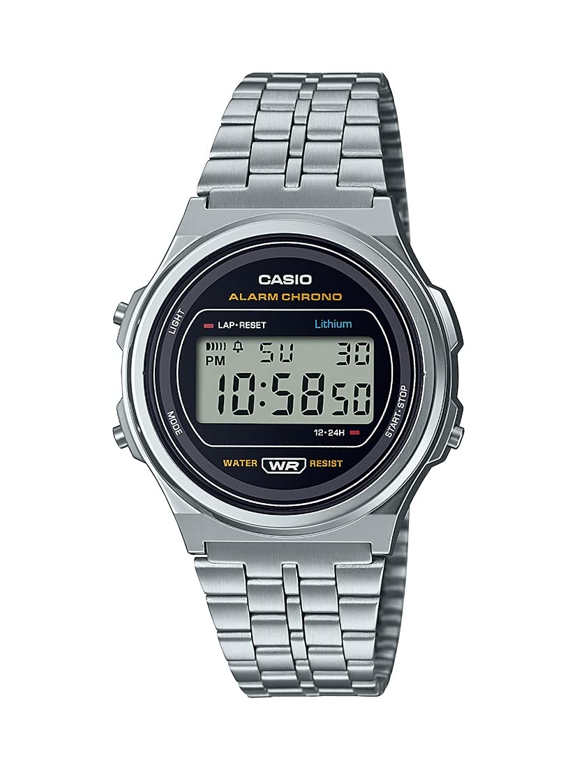 Casio Casual Watch A171WE-1ACF, Silver, Casual