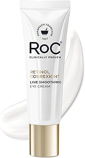 RoC Retinol Correxion Under Eye Cream for Dark Circles &amp; Puffiness, 0.50z | Anti-Aging Retinol Eye Treatment, Clinically Proven, Daily Wrinkle Cream for Women &amp; Men, Absorbs Fast, packaging may vary