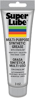 Super Lube Multi-Purpose Synthetic Grease w/ Syncolon - High Temperature, Water & Corrosion Resistant Grease - Workshop & Industrial Use - Food Grade - Translucent White - Tube - 3 oz (21030)