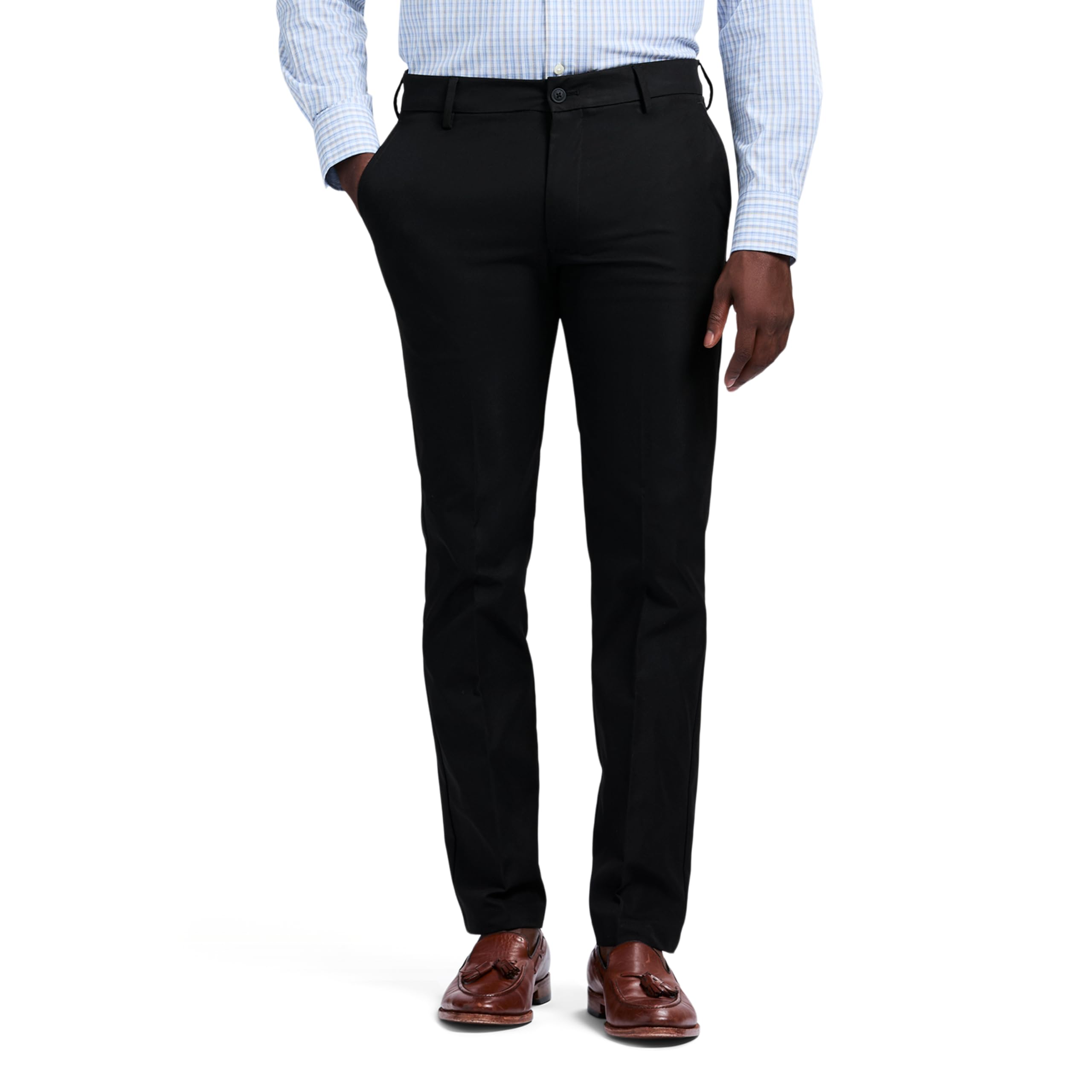 Izod Men's Chino Dress Pant Cotton Touch Performance