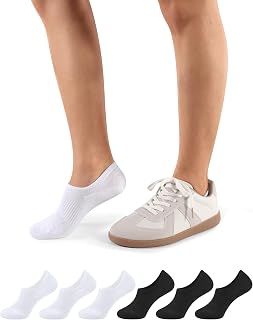 CLOSEMATE 6 Pairs Women's No-Show Socks for Loafers and Sports