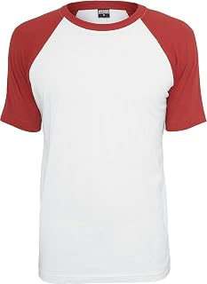 URBAN CLASSICS RAGLAN Men's Cotton Regular Length Casual Loose Short Sleeve T-Shirt S-5XL