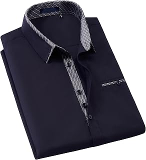 Enlision Men's Shirts Regular Fit Long Sleeve Casual Shirt Business Shirts Men's Shirt
