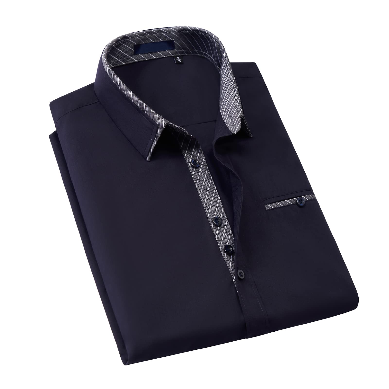 Enlision Men's Shirts Regular Fit Long Sleeve Casual Shirt Business Shirts Men's
