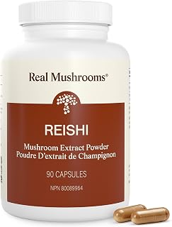 Real Mushrooms Organic Red Reishi Capsules for Wellness, 90ct