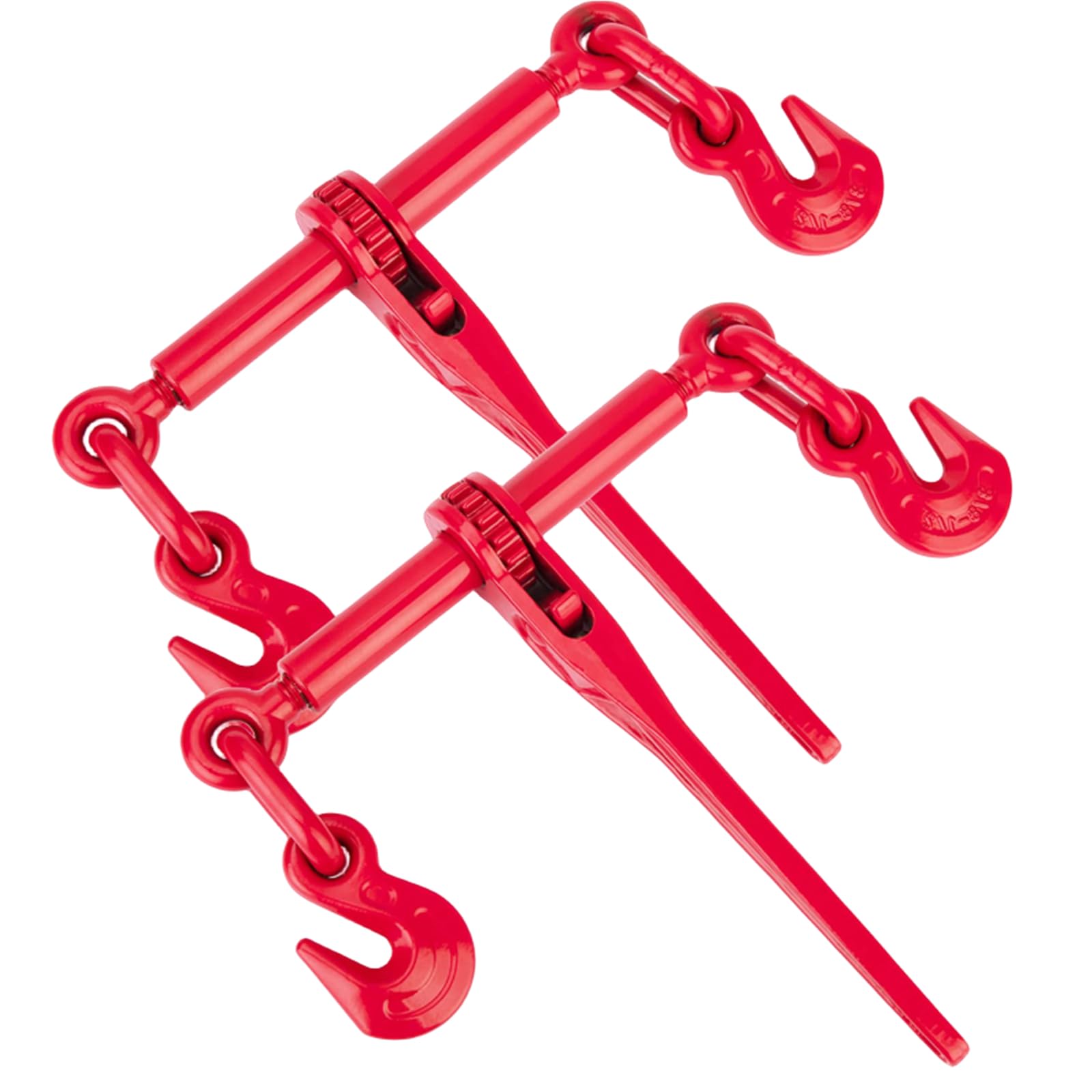 GPOAS 2 Pack Ratchet Chain Binder 3/8-1/2" 9200LBS WLL for Truck Trailer | 33000
